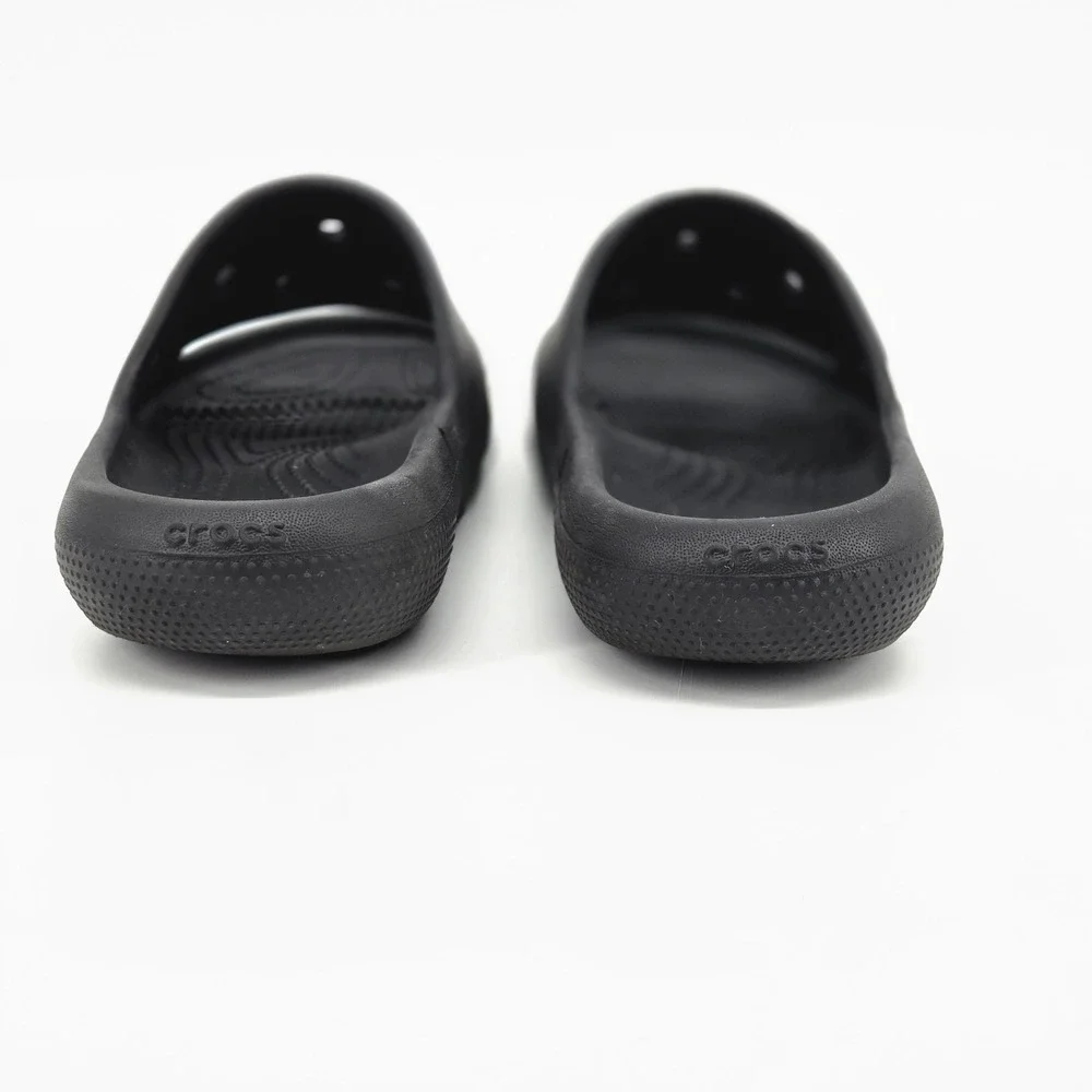 Crocs Classic Slide Black Comfort Sandals Youth J3 Slip On Gorpcore Loungewear